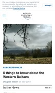How weforum.org looks like on a mobile device such as an iPhone.