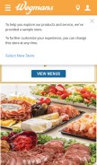 How wegmans.com looks like on a mobile device such as an iPhone.