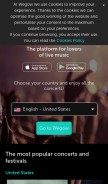How wegow.com looks like on a mobile device such as an iPhone.
