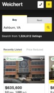 How weichert.com looks like on a mobile device such as an iPhone.