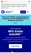 How weightwatchers.ch looks like on a mobile device such as an iPhone.