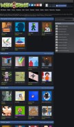 How weirdgames.net looks like on a mobile device such as an iPhone.