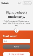 How wejoinin.com looks like on a mobile device such as an iPhone.