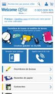 How welcomeoffice.com looks like on a mobile device such as an iPhone.