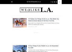 How welikela.com looks like on a tablet such as an iPad.