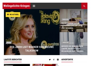 How welingelichtekringen.nl looks like on a tablet such as an iPad.