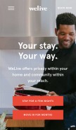 How welive.com looks like on a mobile device such as an iPhone.