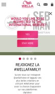 How wella.com looks like on a mobile device such as an iPhone.