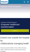 How wellcentive.com looks like on a mobile device such as an iPhone.