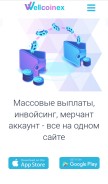 How wellcoinex.ru looks like on a mobile device such as an iPhone.