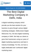 How wellconnectdigital.com looks like on a mobile device such as an iPhone.