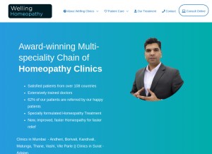 How wellinghomeopathy.com looks like on a tablet such as an iPad.