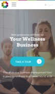 How wellnessliving.com looks like on a mobile device such as an iPhone.
