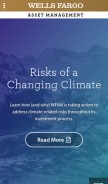 How wellsfargofunds.com looks like on a mobile device such as an iPhone.