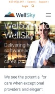 How wellsky.com looks like on a mobile device such as an iPhone.