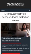 How wemcafeecomactivate.com looks like on a mobile device such as an iPhone.