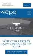 How wepanow.com looks like on a mobile device such as an iPhone.