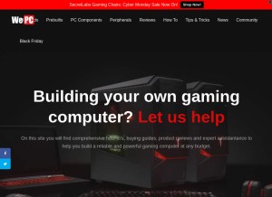 How wepc.com looks like on a tablet such as an iPad.