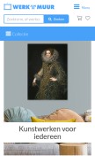 How werkaandemuur.nl looks like on a mobile device such as an iPhone.