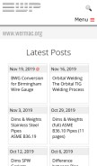 How wermac.org looks like on a mobile device such as an iPhone.
