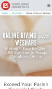 How weshareonline.org looks like on a mobile device such as an iPhone.