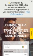 How westernunion.com looks like on a mobile device such as an iPhone.