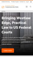 How westgroup.com looks like on a mobile device such as an iPhone.