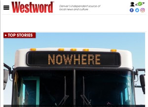 How westword.com looks like on a tablet such as an iPad.