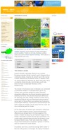 How wetteralarm.at looks like on a mobile device such as an iPhone.