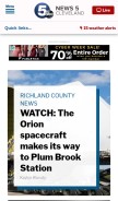 How wews.com looks like on a mobile device such as an iPhone.