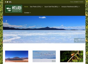 How wg-travel.com looks like on a tablet such as an iPad.