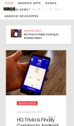 How whatandroidis.com looks like on a mobile device such as an iPhone.