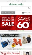 How whateverworks.com looks like on a mobile device such as an iPhone.