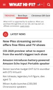 How whathifi.com looks like on a mobile device such as an iPhone.