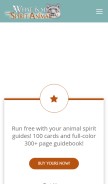 How whatismyspiritanimal.com looks like on a mobile device such as an iPhone.