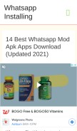 How whatsappinstalling.com looks like on a mobile device such as an iPhone.
