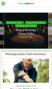 How whatsappstatusline.com looks like on a mobile device such as an iPhone.