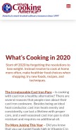 How whatscookingamerica.net looks like on a mobile device such as an iPhone.