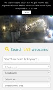How whatsupcams.com looks like on a mobile device such as an iPhone.
