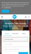 How whatuni.com looks like on a mobile device such as an iPhone.