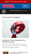 How whbl.com looks like on a mobile device such as an iPhone.