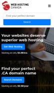 How whc.ca looks like on a mobile device such as an iPhone.