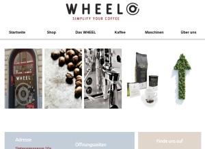 How wheel.wien looks like on a tablet such as an iPad.