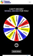 How wheeldecide.com looks like on a mobile device such as an iPhone.