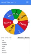 How wheelofnames.com looks like on a mobile device such as an iPhone.
