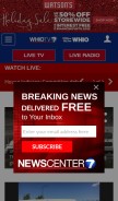 How whio.com looks like on a mobile device such as an iPhone.
