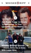 How whiskeyriff.com looks like on a mobile device such as an iPhone.