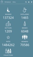 How whiskybase.com looks like on a mobile device such as an iPhone.