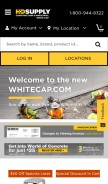 How whitecap.com looks like on a mobile device such as an iPhone.