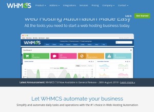How whmcs.com looks like on a tablet such as an iPad.